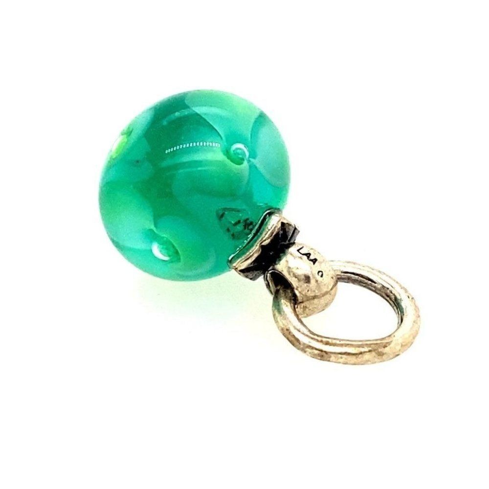 Trollbead 925 Green Flower Tassel Charm